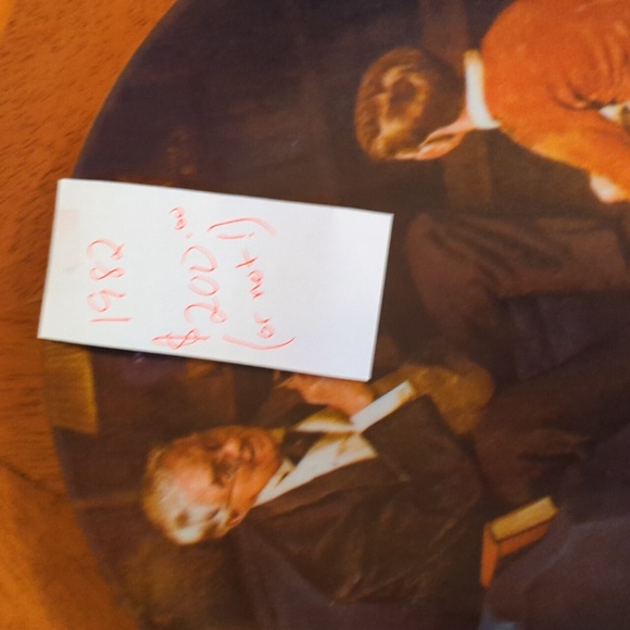 Extremely rare Norman Rockwell collectible plate. 1982 - Picture 2 of 3